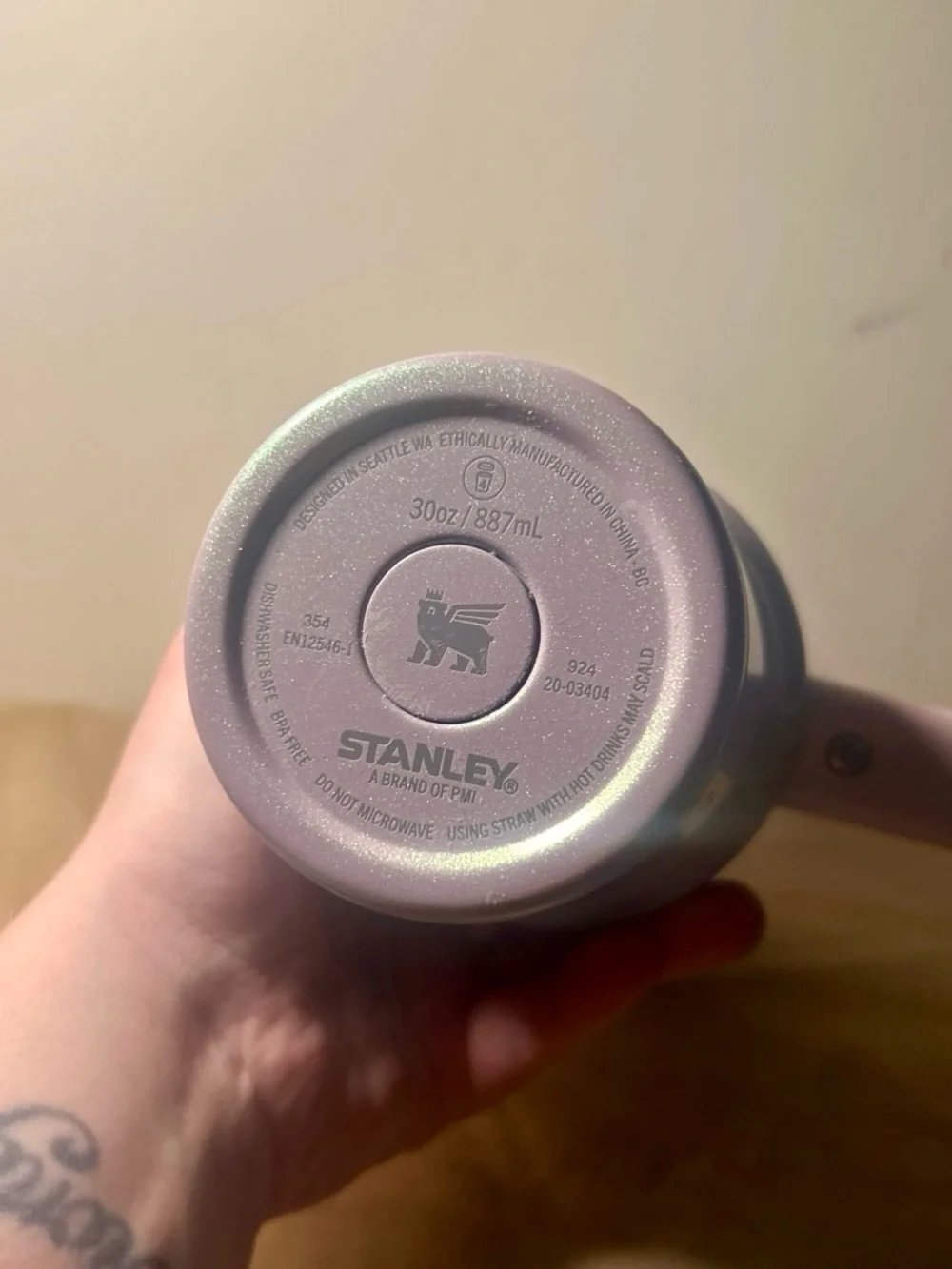 Stanley 30oz stainless steel purple glitter tumblr ~target exclusive~